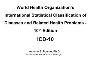 ICD-10 - Iowa Psychological Association