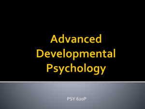 Advanced Developmental Psychology