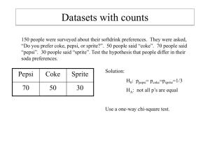 Nonparametric Tests, Part I