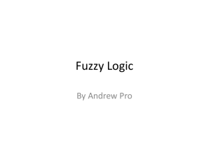 Fuzzy Logic - Computer Science & Engineering