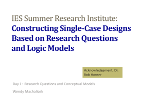 Constructing Single-Case Designs Based on Research Questions