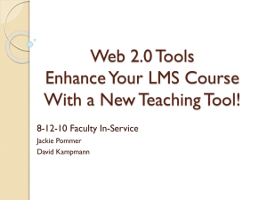 Web 2.0 Tools - Academic Support