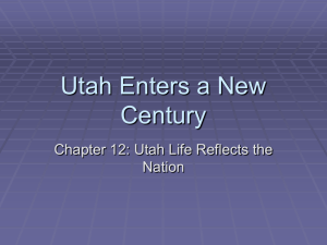 Utah Enters a New Century