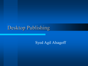 PowerPoint Presentation - Desktop Publishing: Mass 370