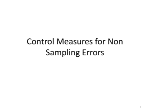 Non-Sampling-Errors
