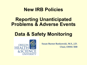 IRB Oversight of: Humanitarian Use Devices (HUD) and