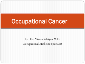 Occupational Cancer