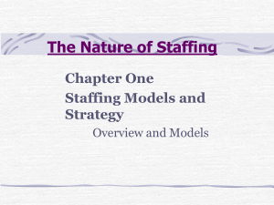 Staffing models