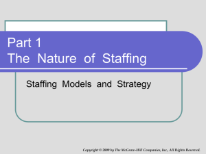 Staffing System Components Staffing Organizations