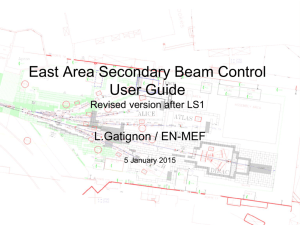Beam Control in the East Area - SBA