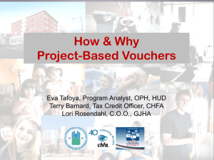 How and Why to Project Base Vouchers