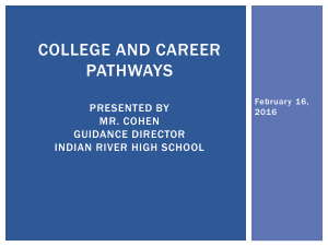 College and Career Pathways