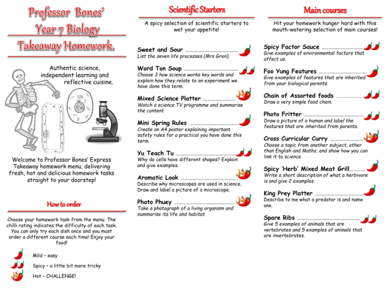 science homework year 7