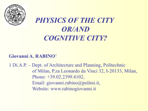 Physics of the city or/and cognitivecity?