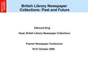 British Library Newspaper Collections