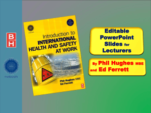 Introduction to International Health and Safety at Work is