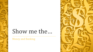 Money and Banking PPT