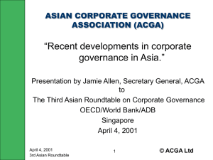 asia corporate governance association