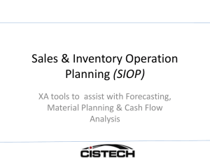 Sales & Operation Planning