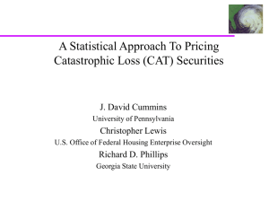 BASIS RISK & CAT LOSS DERIVATIVES