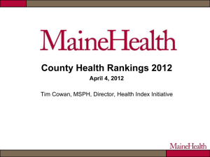 - MaineHealth Health Index