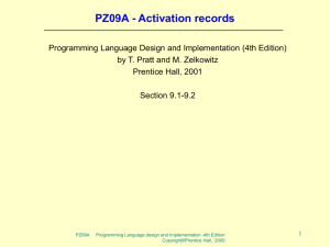 PZ09A - Activation records