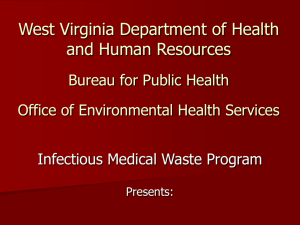 Infectious Medical Waste Information Presentation