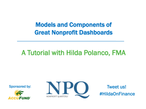 Models and Components of Great Nonprofit Dashboards