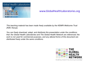 Module 2. Laboratory organisation and personnel