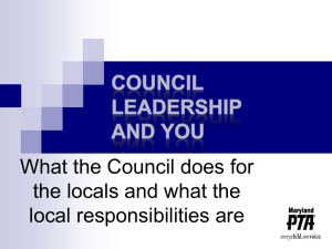 Council Leadership and You