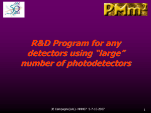 "large" number of photodetectors