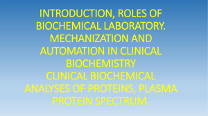 01. INTRODUCTION, ROLES OF BIOCHEMICAL LABORATORY