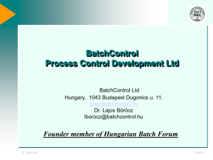 BatchControl - Market Select