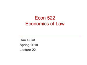 Lecture 22 – more on criminal law