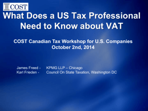 VAT vs. Sales and Use Tax