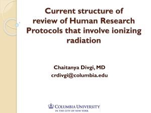Dosimetry Review of Human Research Protocols