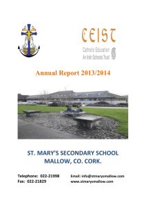 Annual Report 2013 2014 - St. Marys Secondary School Mallow