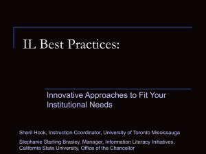 IL Best Practices - University Libraries