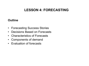 Forecasting Success Stories