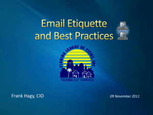 E-mail Etiquette and Best Practices