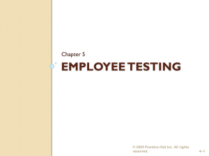 employee testing