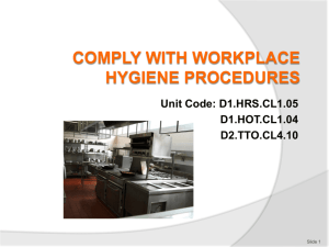 PPT Comply with wp hygiene proc 270812