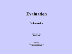 Volumetrics - Oklahoma Geological Survey
