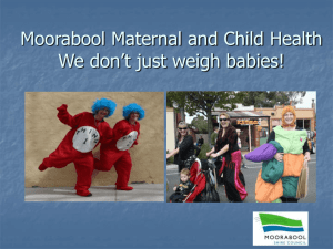 We don't just weigh babies! - Department of Education and Early