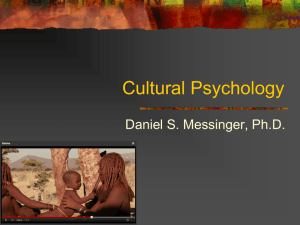 Cultural PsychologyDM.