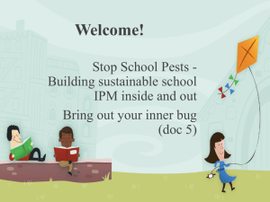 Building sustainable school IPM inside and out: Developing and