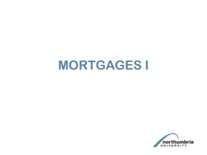 Mortgages 1 PowerPoint
