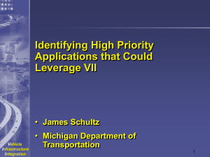 Priority Use Cases - National Transportation Operations Coalition