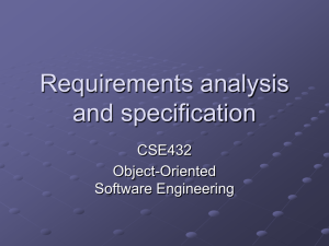 Requirements specification - Computer Science & Engineering