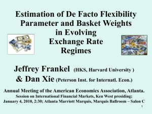 Estimation of De Facto Exchange Rate Regimes